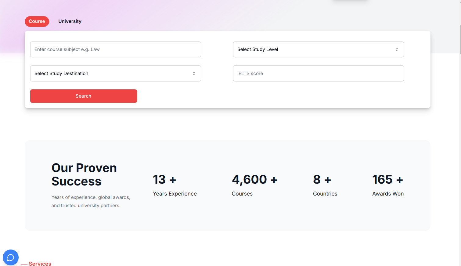 Statistics and success metrics display